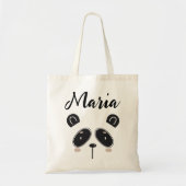 Panda Beer Gepersonaliseerde Canvas tas Cute Moder (Voorkant)
