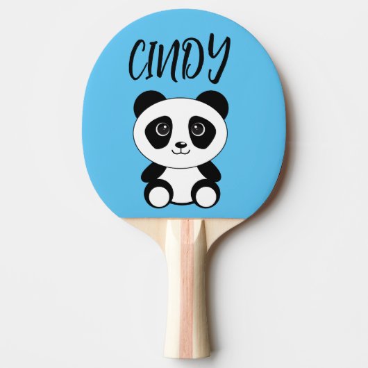 PANDA BEER GEPERSONALISEERDE PING PONG PADDLE TAFELTENNISBATJE (Voorkant)