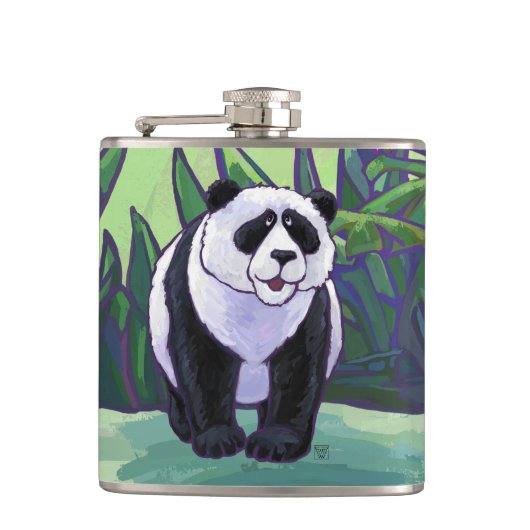 Panda Beer Gifts & Accessoires Heupfles (Voorkant)