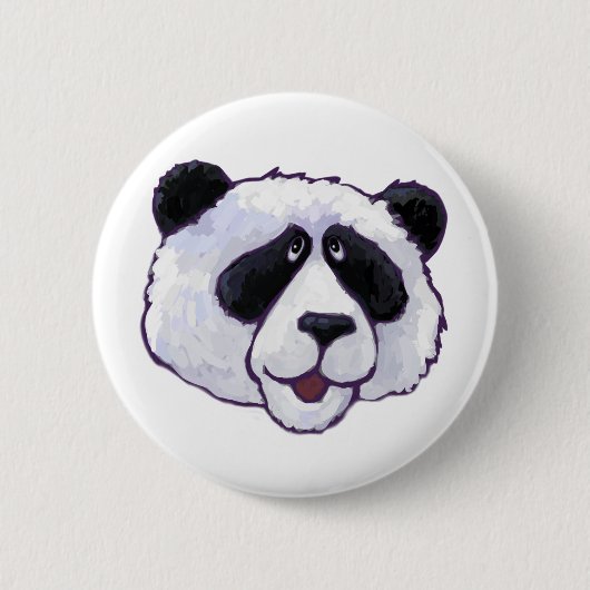 Panda Beer Gifts & Accessoires Ronde Button 5,7 Cm (Voorkant)