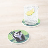 Panda Beer Gifts & Accessoires Zandsteen Onderzetter (Zijkant)