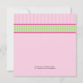 Panda Beer Girl Baby shower Kaart (Achterkant)