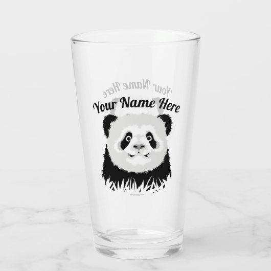 Panda Beer Glass Glas (Achterkant)