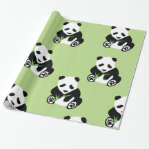 Panda Beer Glossy Wrapping Paper