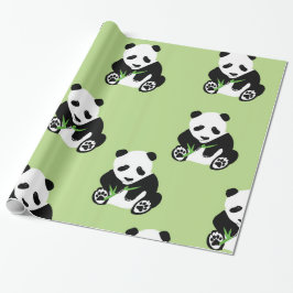 Panda Beer Glossy Wrapping Paper Cadeaupapier