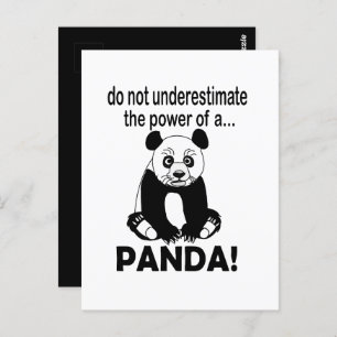 Panda Beer Grappig Schattig Dier Panda Briefkaart