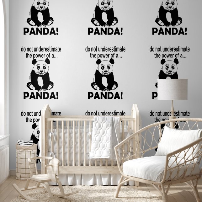 Panda Beer Grappige Schattigee Panda Behang (Kinderen)
