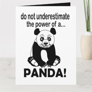 Panda Beer Grappige Schattigee Panda Kaart