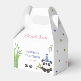 Panda Beer Groene Bamboe Kinderverjaardag Bedankdoosjes
