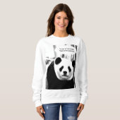 Panda Beer Hamlet Shakespeare Citaat Womens Trui (Voorkant volledig)