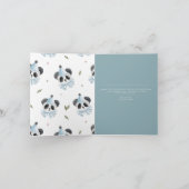 Panda Beer Hartelijk dank kaart (Binnen)