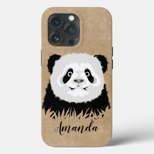 Panda Beer Hoesje-Mate iPhone Case (Achterkant)