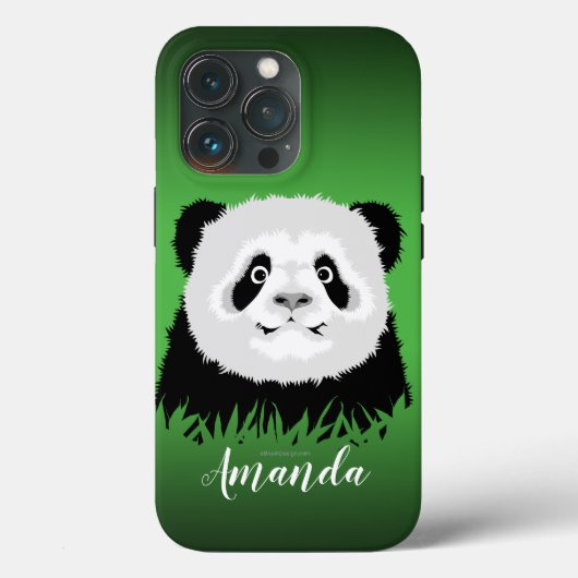 Panda Beer Hoesje-Mate iPhone Case (Achterkant)