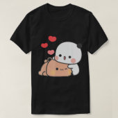 Panda Beer Hug Bubu Dudu Valentijnsdag Fun Idee T-shirt (Design voorkant)