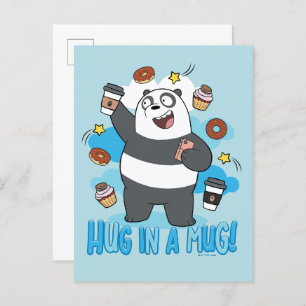 Panda Beer - Hug in een Mok! Briefkaart