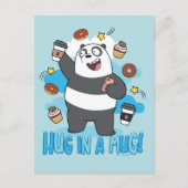 Panda Beer - Hug in een Mok! Briefkaart (Voorkant)