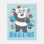 Panda Beer - Hug in een Mok! Fleece Deken (Voorkant)