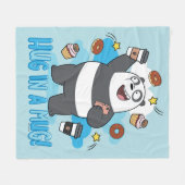 Panda Beer - Hug in een Mok! Fleece Deken (Voorkant (Horizontaal))