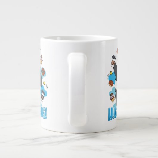 Panda Beer - Hug in een Mok! Grote Koffiekop (Achterkant)