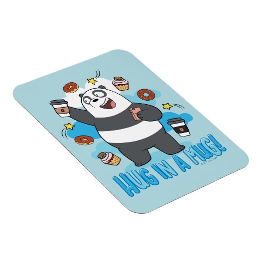 Panda Beer - Hug in een Mok! Magneet (Rechterzijde)