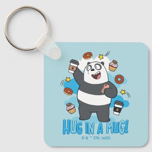 Panda Beer - Hug in een Mok! Sleutelhanger (Voorkant)