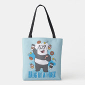 Panda Beer - Hug in een Mok! Tote Bag (Achterkant)