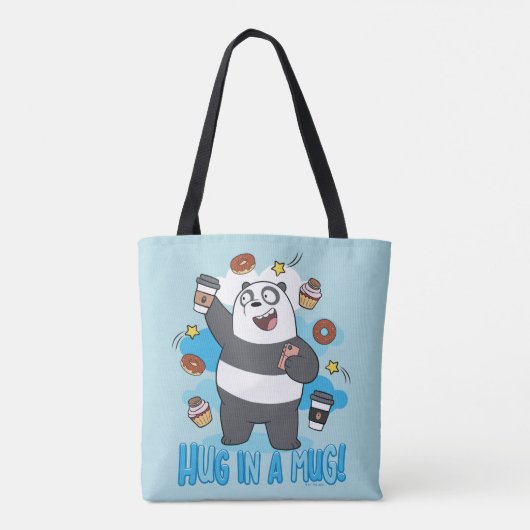 Panda Beer - Hug in een Mok! Tote Bag (Achterkant)