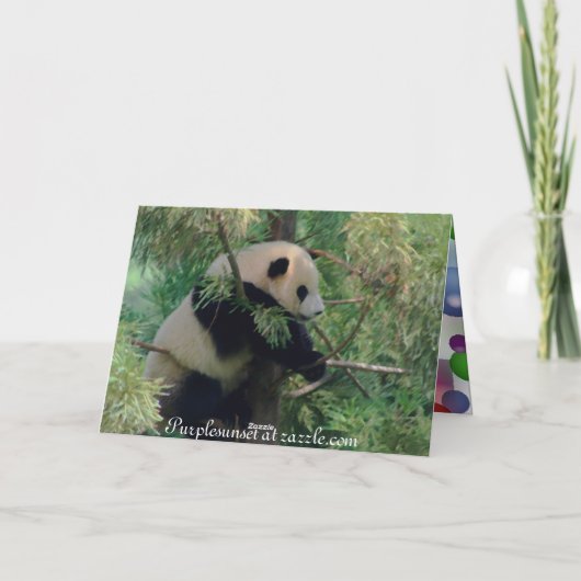 Panda Beer Hugs Kaart (Achterkant)