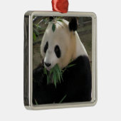 Panda Beer Hugs Metalen Ornament (Rechts)