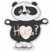 Panda Beer Hugs Sticker (Voorkant)