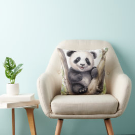 Panda Beer in bamboeboom Kussen