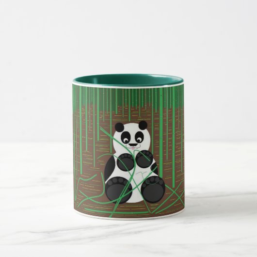 Panda-Beer in de Mok van het bos in Bamboo (Midden)