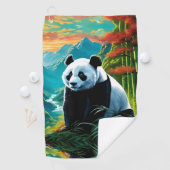 Panda Beer in de wolken Golfhanddoek (Insitu)