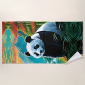 Panda Beer in de wolken Strandlaken (Voorkant)