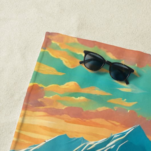 Panda Beer in de wolken Strandlaken (In situ)