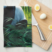 Panda Beer in de wolken Theedoek (Quarter Fold)