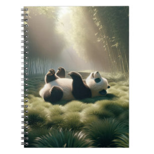 Panda Beer in de zon Notitieboek