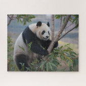 Panda Beer in een boom Legpuzzel (Horizontaal)