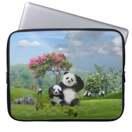 Panda-Beer in het Paradijs Laptop Sleeve