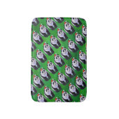 Panda-Beer in Santa Hat op groen Badmat (Voorkant Verticaal)