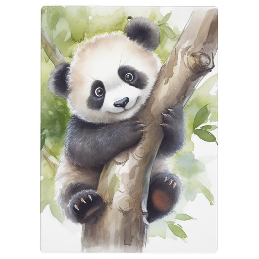 Panda Beer in Tree Klembord (Achterkant)