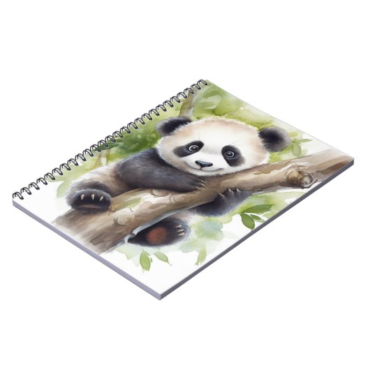 Panda Beer in Tree Notitieboek (Linkerzijde)