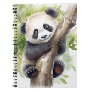 Panda Beer in Tree Notitieboek