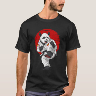 Panda Beer Karate Kickboksen Kung Fu Taekwondo Mia T-shirt