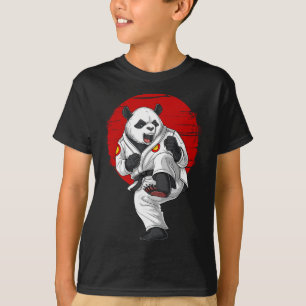 Panda Beer Karate Kickboksen Muay Thai Vechtkunst T-shirt