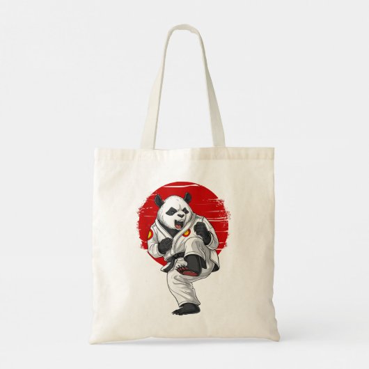Panda Beer Karate Kickboxing Kung Fu Taekwondo Mar Tote Bag (Achterkant)
