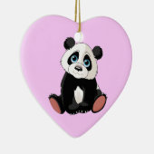 Panda Beer Keramisch Ornament (Rechts)