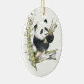 Panda Beer Keramisch Ornament (Rechts)
