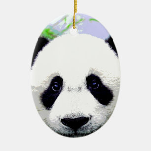 Panda Beer Keramisch Ornament