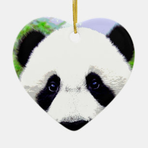 Panda Beer Keramisch Ornament